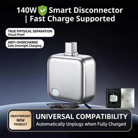 📢📢40% OFF !! ⏰AI Auto-Disconnect 140W Fast Charger