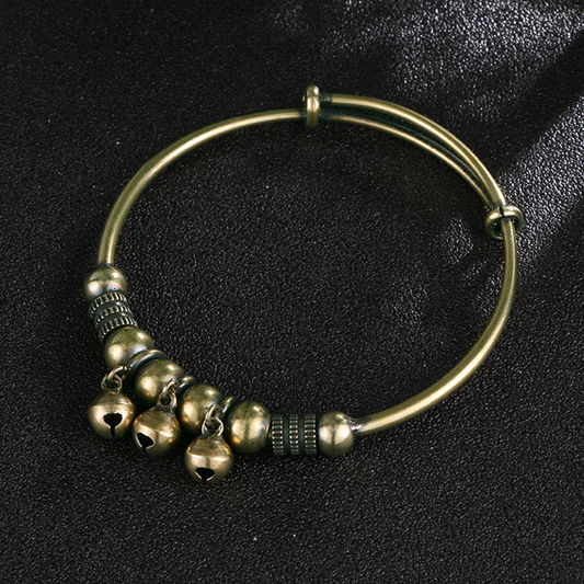 📢📢50% OFF !! ⏰Push-Pull Adjustable Bell Bangle