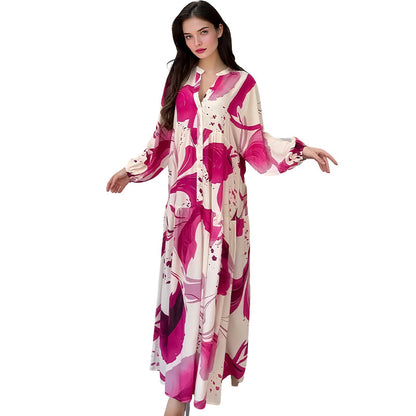 📢📢50% OFF !! ⏰Women’s Floral V-Neck Maxi Dress