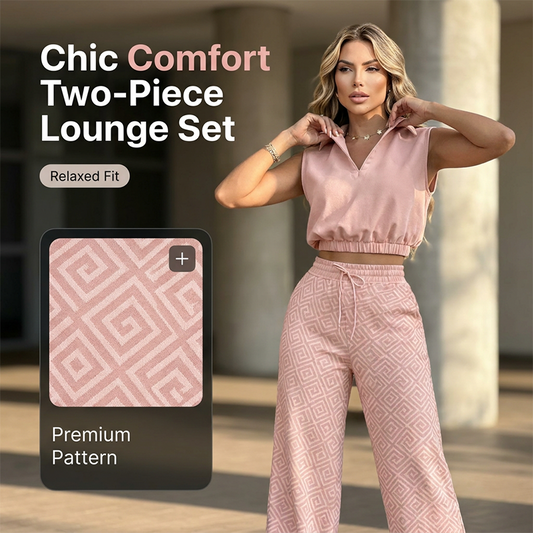 📢📢30% OFF !! ⏰Women's Two-Piece Lounge Set with Drawstring Pants