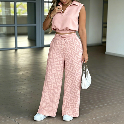 📢📢30% OFF !! ⏰Women's Two-Piece Lounge Set with Drawstring Pants
