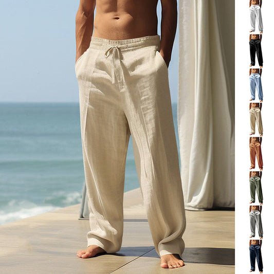 📢📢50% OFF !! ⏰Men's Casual Drawstring Pants with Pockets