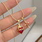 📢📢50% OFF !! ⏰Sacred Heart & Rose Cross Pendant Necklace