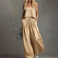 📢📢50% OFF !! ⏰Women's Crop Top & Wide-Leg Pants 2-Piece Set