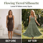 📢📢50% OFF !! ⏰Women's Halter Neck Backless Tiered Maxi Dress