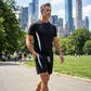 📢📢35% OFF !! ⏰Men's Waffle Knit T-Shirt & Shorts Set