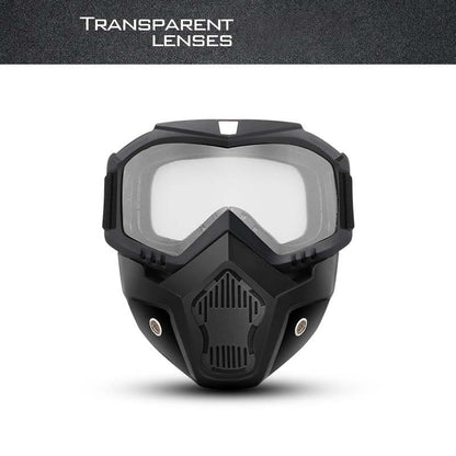📢📢50% OFF !! ⏰Unisex Motorcycle Goggles with Detachable Face Mask