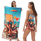 📢📢35% OFF !! ⏰2-in-1 Printed Beach Towel Backpack
