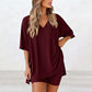 📢📢50% OFF !! ⏰Women's Lounge V-Neck Top & Shorts Set
