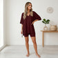 📢📢50% OFF !! ⏰Women's Lounge V-Neck Top & Shorts Set