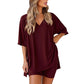 📢📢50% OFF !! ⏰Women's Lounge V-Neck Top & Shorts Set