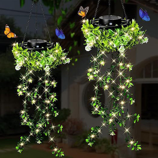📢📢35% OFF !! ⏰Solar-Powered Hanging Milan Grass Light