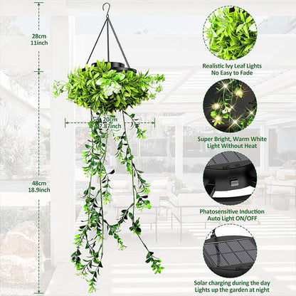 📢📢35% OFF !! ⏰Solar-Powered Hanging Milan Grass Light