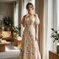 📢📢35% OFF !! ⏰Floral Off-Shoulder Cut-Out Maxi Dress