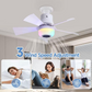 📢📢40% OFF !! ⏰Smart Ceiling Fan with Light, RGB & Bluetooth Speaker