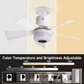 📢📢40% OFF !! ⏰Smart Ceiling Fan with Light, RGB & Bluetooth Speaker