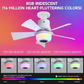 📢📢40% OFF !! ⏰Smart Ceiling Fan with Light, RGB & Bluetooth Speaker