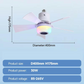 📢📢40% OFF !! ⏰Smart Ceiling Fan with Light, RGB & Bluetooth Speaker