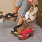 📢📢35% OFF !! ⏰Chunky Heel Platform Sandals for Summer