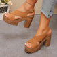 📢📢35% OFF !! ⏰Chunky Heel Platform Sandals for Summer