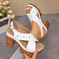 📢📢35% OFF !! ⏰Chunky Heel Platform Sandals for Summer