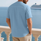 📢📢50% OFF !! ⏰Men's Casual Solid Color Short Sleeve T-Shirt