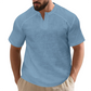📢📢50% OFF !! ⏰Men's Casual Solid Color Short Sleeve T-Shirt