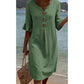 📢📢40% OFF !! ⏰Women’s Solid Color Ruffle Sleeve Midi Dress