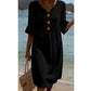 📢📢40% OFF !! ⏰Women’s Solid Color Ruffle Sleeve Midi Dress