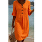 📢📢40% OFF !! ⏰Women’s Solid Color Ruffle Sleeve Midi Dress