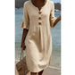 📢📢40% OFF !! ⏰Women’s Solid Color Ruffle Sleeve Midi Dress