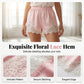 📢📢40% OFF !! ⏰Satin Lace Trim Shorts