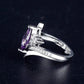 📢📢70% OFF !! ⏰Asymmetrical Marquise Cut Purple Zircon Ring