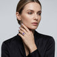 📢📢70% OFF !! ⏰Asymmetrical Marquise Cut Purple Zircon Ring