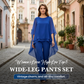 📢📢35% OFF !! ⏰Women's Loose High-Low Top & Wide-Leg Pants Set
