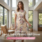 📢📢35% OFF !! ⏰Women's Floral Print Pleated Midi Dress
