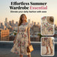 📢📢35% OFF !! ⏰Women's Floral Print Pleated Midi Dress