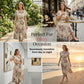 📢📢35% OFF !! ⏰Women's Floral Print Pleated Midi Dress