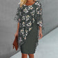 📢📢35% OFF !! ⏰Women's Elegant Floral Print Overlay & Dress Set