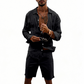 📢📢40% OFF !! ⏰Men's Linen Long Sleeve Shirt & Shorts Set