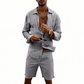📢📢40% OFF !! ⏰Men's Linen Long Sleeve Shirt & Shorts Set