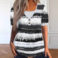 📢📢50% OFF !! ⏰Women's Faux Two-Piece Striped Henley Top