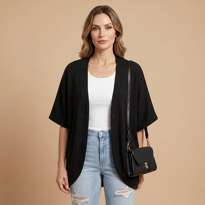 📢📢40% OFF !! ⏰Women's Casual Short Sleeve Cardigan