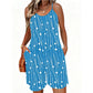 📢📢50% OFF !! ⏰Women's Striped Spaghetti Strap Romper with Pockets