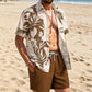 📢📢40% OFF !! ⏰Men's Hawaiian Shirt & Shorts 2-Piece Set