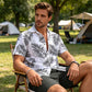 📢📢40% OFF !! ⏰Men's Hawaiian Shirt & Shorts 2-Piece Set
