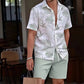 📢📢40% OFF !! ⏰Men's Hawaiian Shirt & Shorts 2-Piece Set