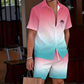 📢📢40% OFF !! ⏰Men's Hawaiian Shirt & Shorts 2-Piece Set