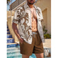 📢📢40% OFF !! ⏰Men's Hawaiian Shirt & Shorts 2-Piece Set