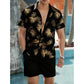 📢📢40% OFF !! ⏰Men's Hawaiian Shirt & Shorts 2-Piece Set